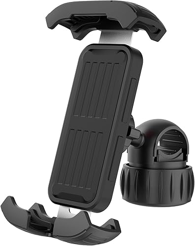 Miniatura 8 de W Wallke Soporte de teléfono para bicicleta, soporte de teléfono para motocicleta, fácil instalación Soporte de manillar de bicicleta para scooter