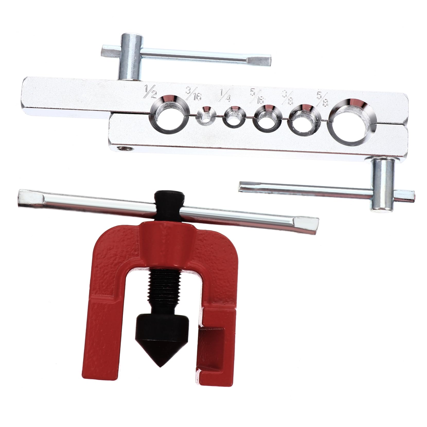 GRIRIW 45degree Heavy Duty Flaring Tool for Cone for Tubing Refrigeration and Brake Line Repairs