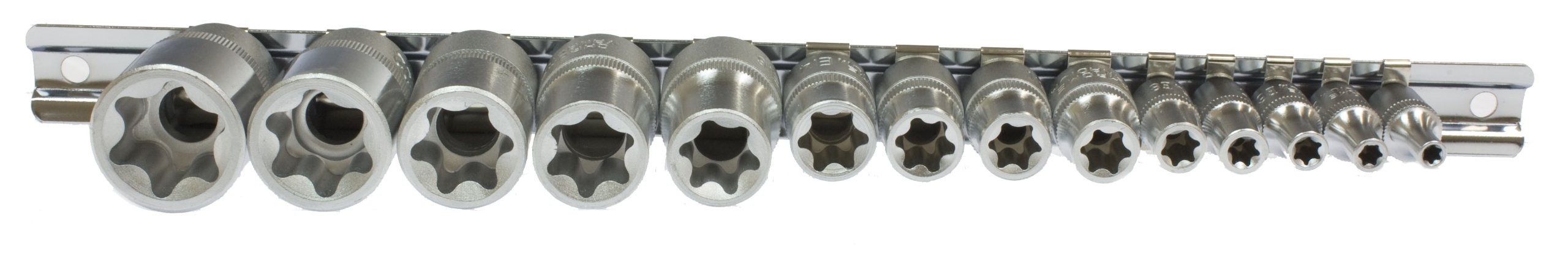 14 pc Female Torx Star Chrome Vanadium Socket Set SD279 by Toolzone