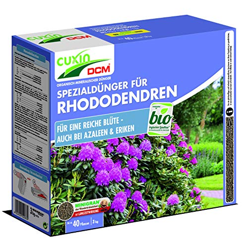 CUXIN Organic Rhododendron Earth with 100 days fertiliser soil for Rhododendron and Azaleas