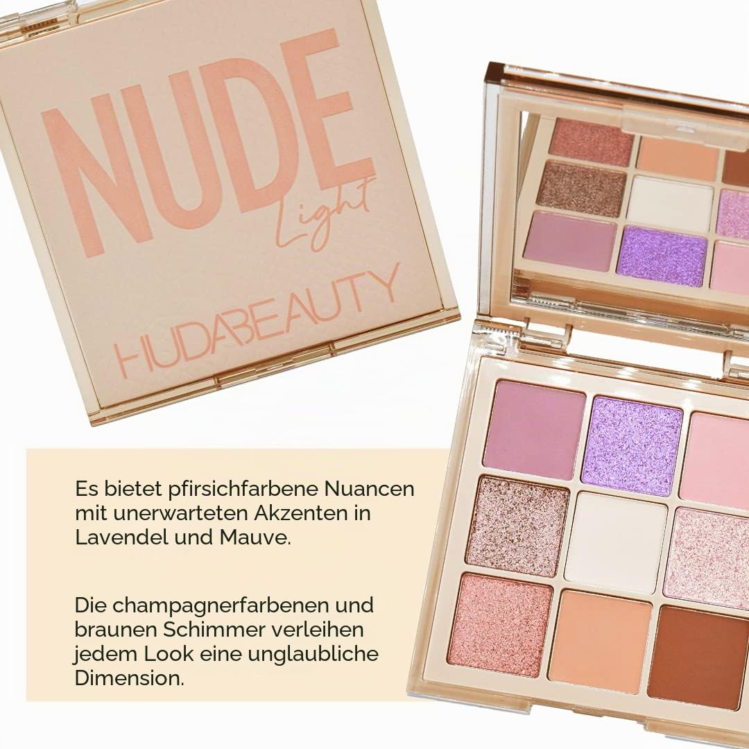 HUDA BEAUTY Nude Obsessions Eyeshadow Palette COLOR: COLOR: Nude Light