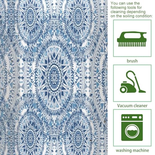 Alfombras de cocina para pasillo y cuarto de lavado bohemias 5