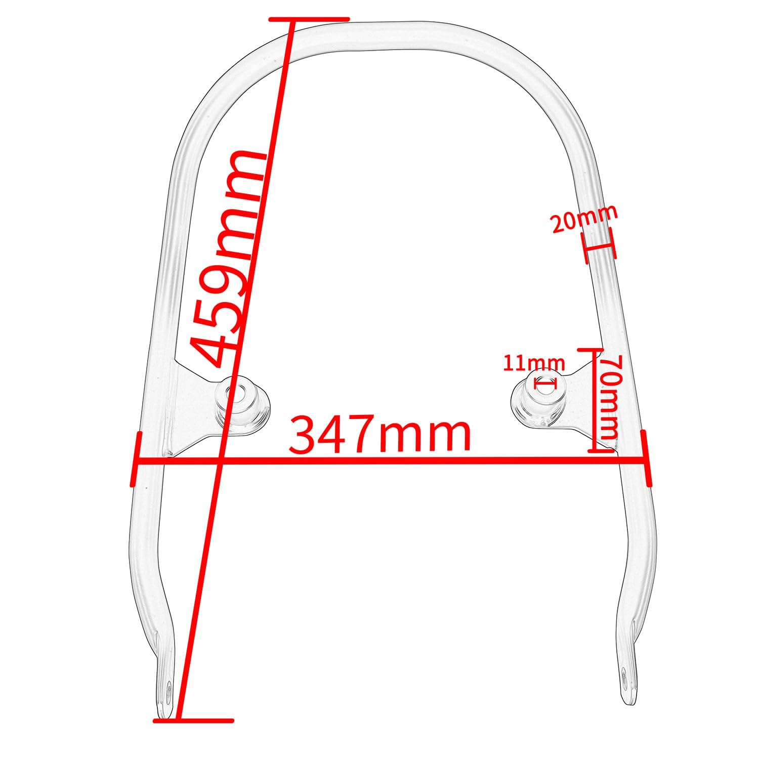 Motorrad Stahl Beifahrergriffe für Z650RS Z650 RS 2021 2022 2023 2024 2025 2026, Hintersitz Haltegriff Seitenhandlauf Hinten Sitz Griff Griffstange Kit, Chrom