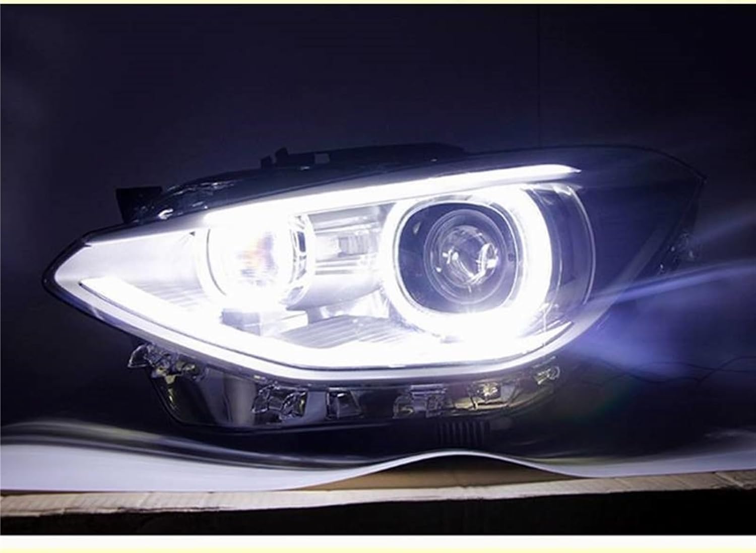 Car Styling Compatible With BMW 1 Series F20 Headlights 2012 2013 2014 2015 Double Beam Lens Projector Xenon Lamps LED Car Accessories(No Bulb In Low Beam)