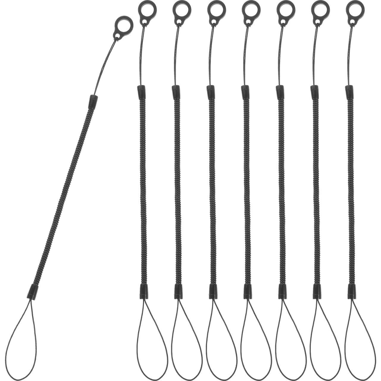 Stylos de rechange avec cordon élastique plastique rétractable - 8