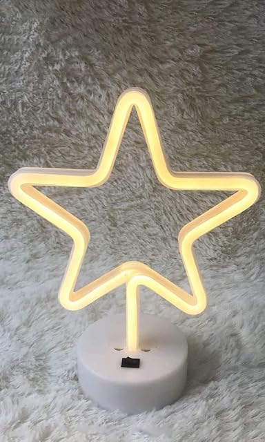 Ulalaza LED neonowy znak świetlny, księżyc, gwiazda, serce, lampka nocna do sypialni dziecięcej, sztuka ścienna, prezent świąteczny, urodzinowy