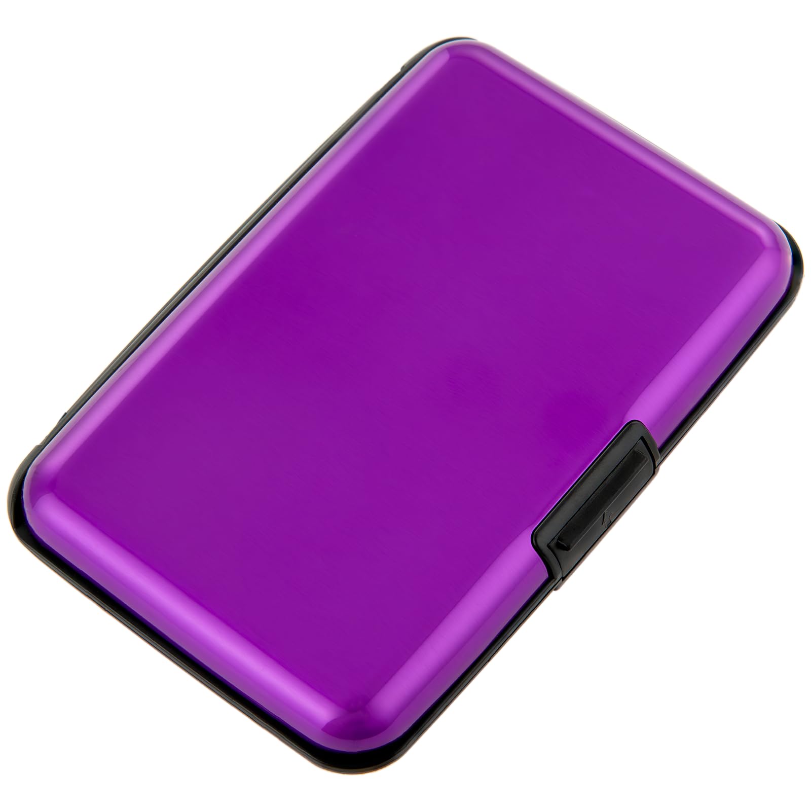 Kaabao Credit Card Holder, RFID Blocking Metal Card Wallet for Women Men Slim ID Card Holders Protector Aluminum Business Hard Case (Purple)