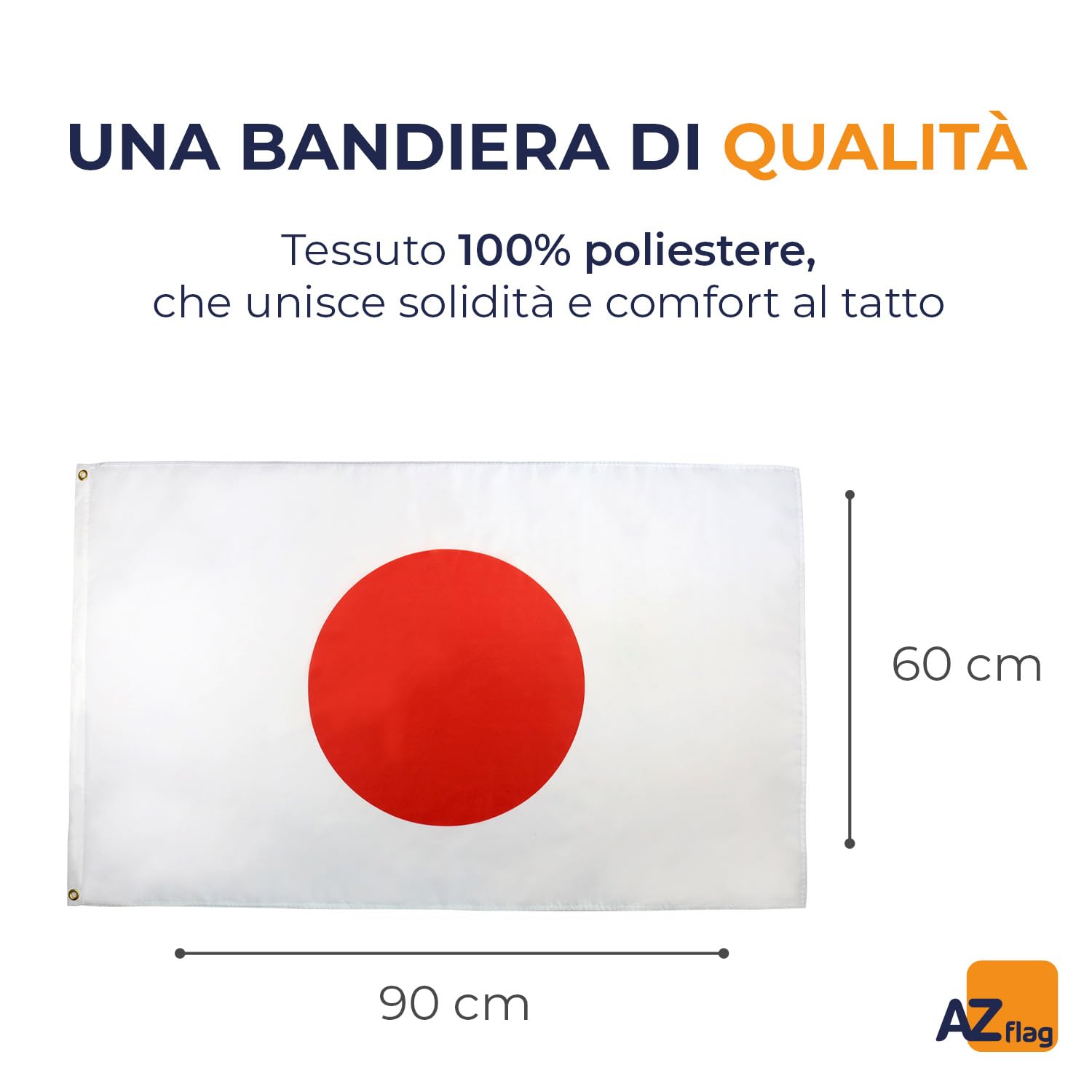AZ FLAG Bandiera Giappone 90x60cm Poliestere Bandiera Giapponese