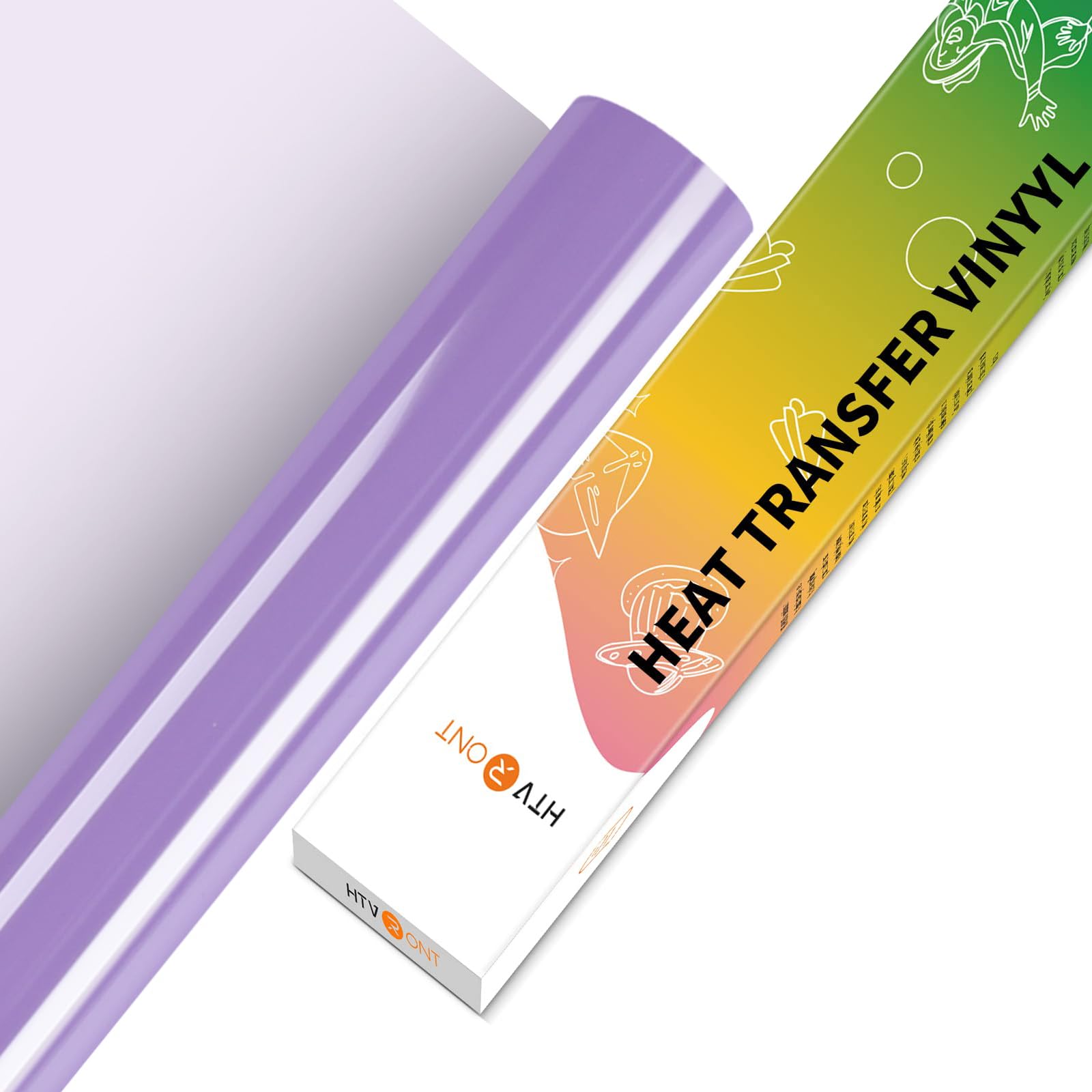HTVRONT HTV Vinyl Rolls Heat Transfer Vinyl - 12" x 5ft Lilac HTV