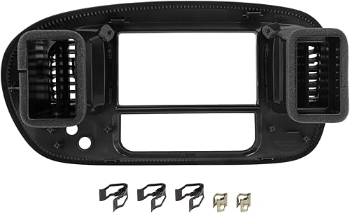 Miniatura 5 de DNA MOTORING Center Dash - Bisel de radio, panel climático compatible con Ford F150  04 F150 Heritage  97-02 Expedition 2WD, negro, ZTL-Y-0305-BK