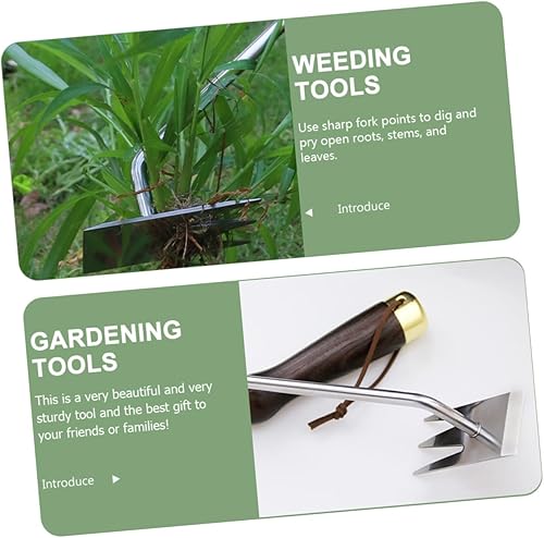 Miniatura 8 de Herramientas de deshierbe de acero inoxidable para jardín multifunción para profesionales principiantes