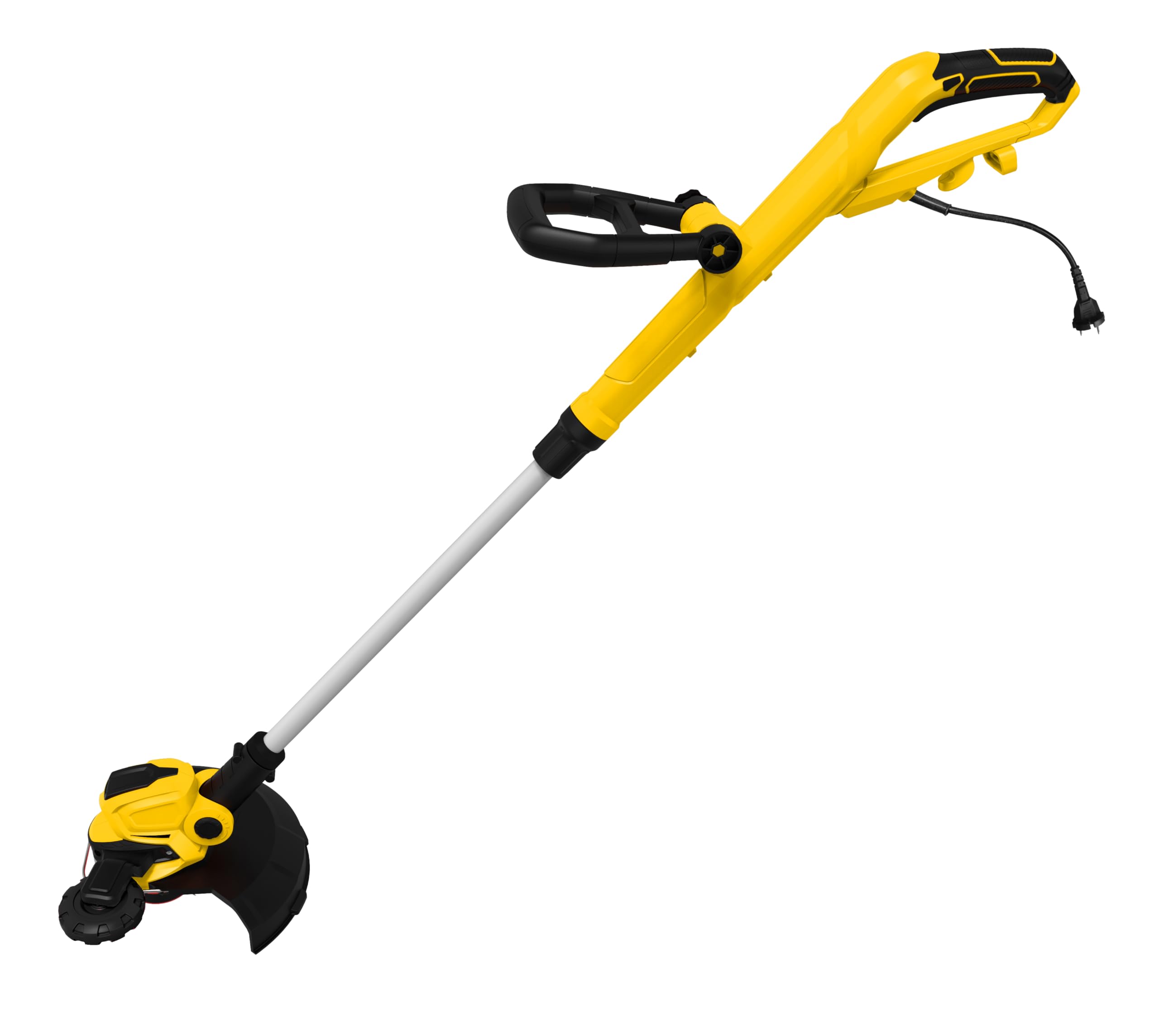 Garland XTRIM 365 RE-V23 – Cortabordes eléctrico enchufable 550 W, 30 cm de Corte, Barra telescópica Regulable, Cabezal Ajustable 4 Posiciones, función perfiladora con Rueda, Mango ergonómico