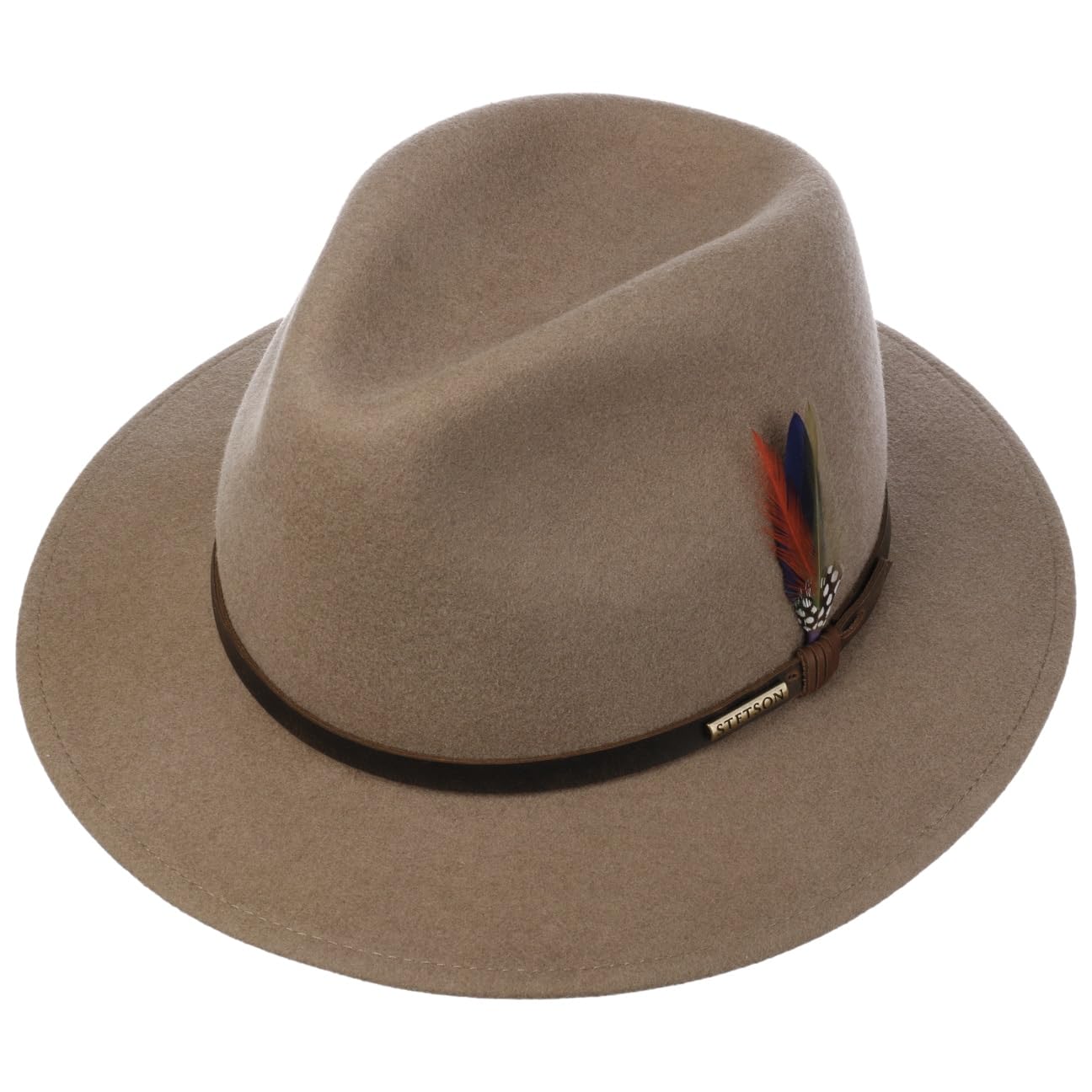 Stetson Rockbrook Traveller Wollhut Einfarbiger Outdoor- und Regenhut aus Filz Made in Poland Unisex Herbst/Winter