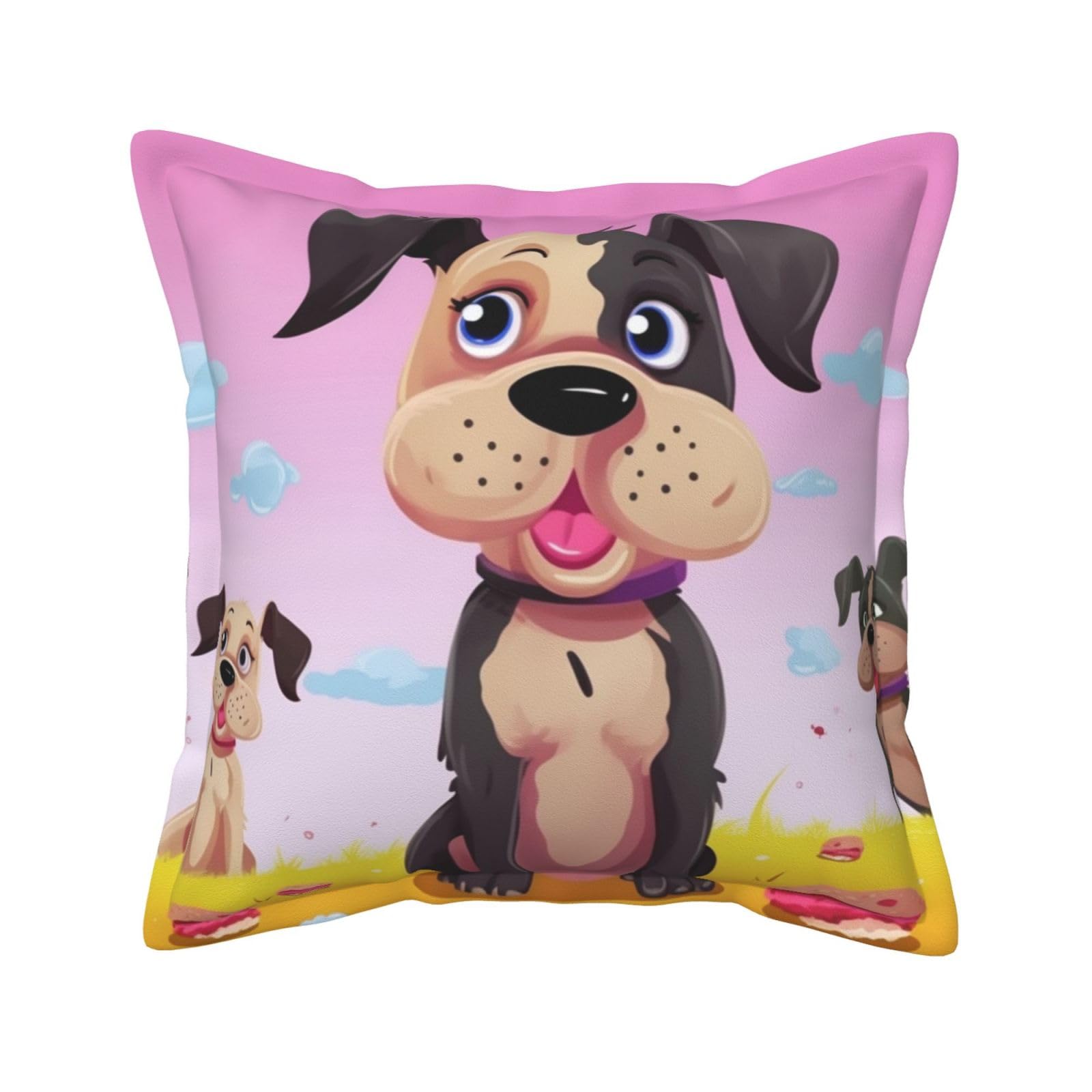 Housse de coussin pour canapé motif chien résistant aux poils et à l'extérieur