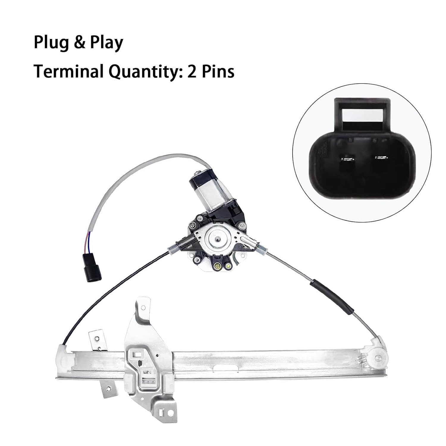 Front Left Driver Side Power Window Regulator with Motor Assembly, for 2006-2013 Chevy Impala, 2014-2016 Chevy Impala Limited, Replacement for 748-172
