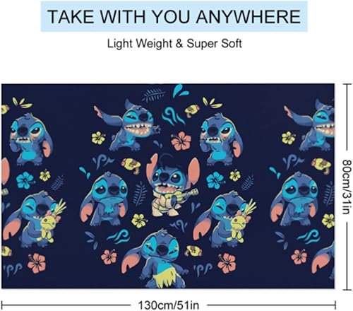 Miniatura 2 de Neigokucx Cute Print Microfiber Beach Towel 32x52inch Quick-Dry, Bath Towels for Youth and Adults for Bathroom, Guests, Pool, Gym, Camp, Travel,