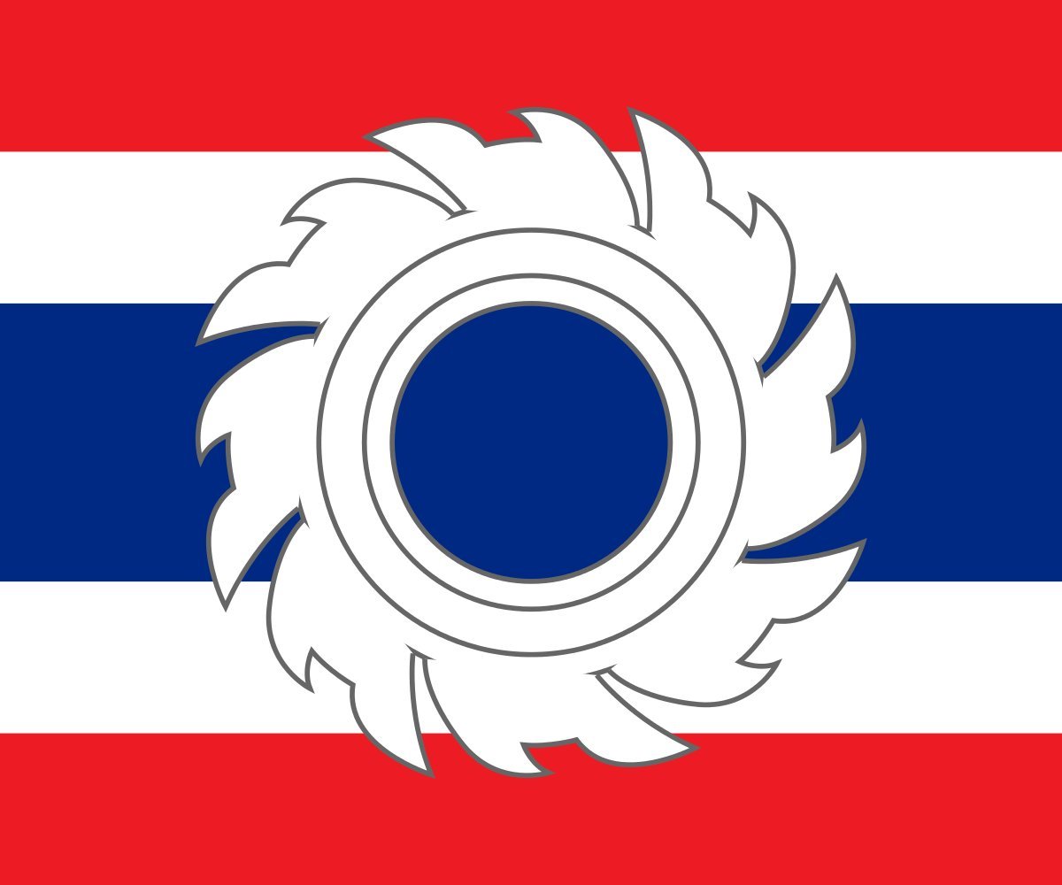 Left turning chakra drapeau large grand format horizontal pour meditation