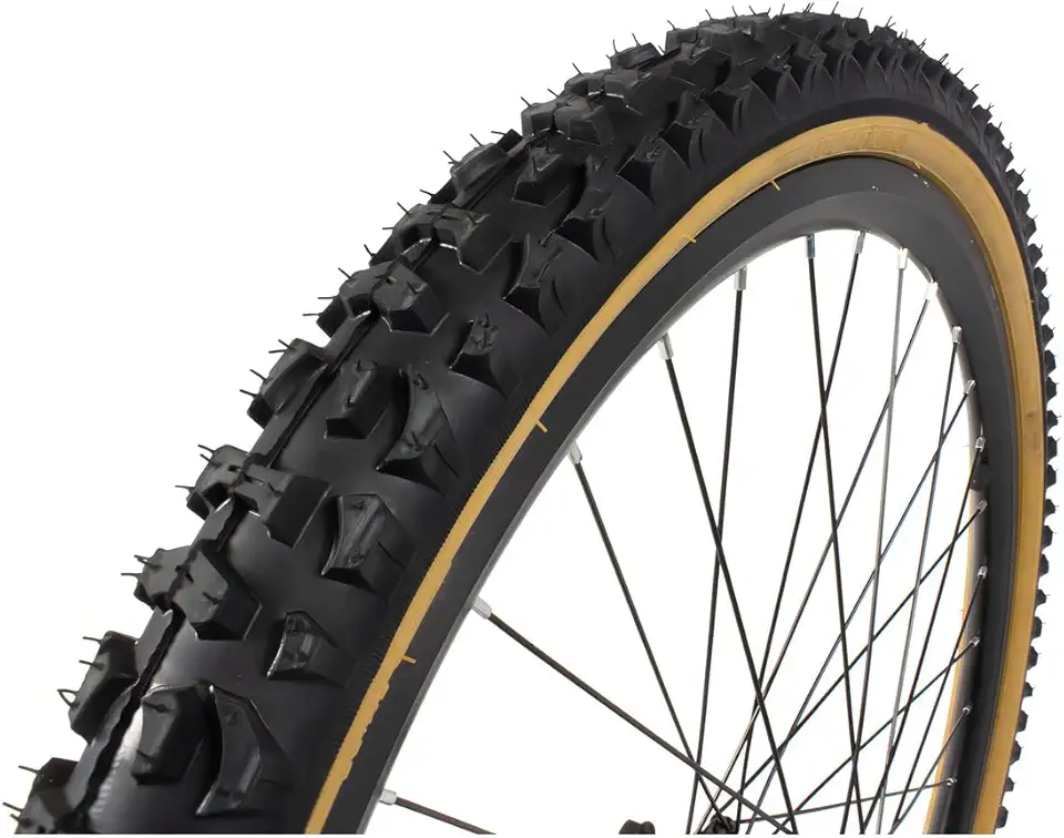 Pneu K816 Aro 26x1.95 Com Faixa Amarela Com Arame Bike Cor Preto