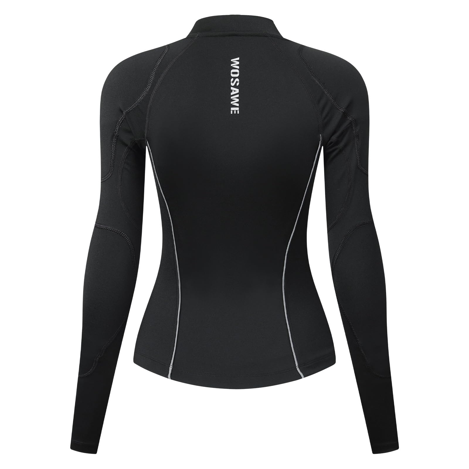 WOSAWE Veste de Running Femme Coupe Ajustée Respirante Haut de Sport pour Workout, Jogging et Yoga