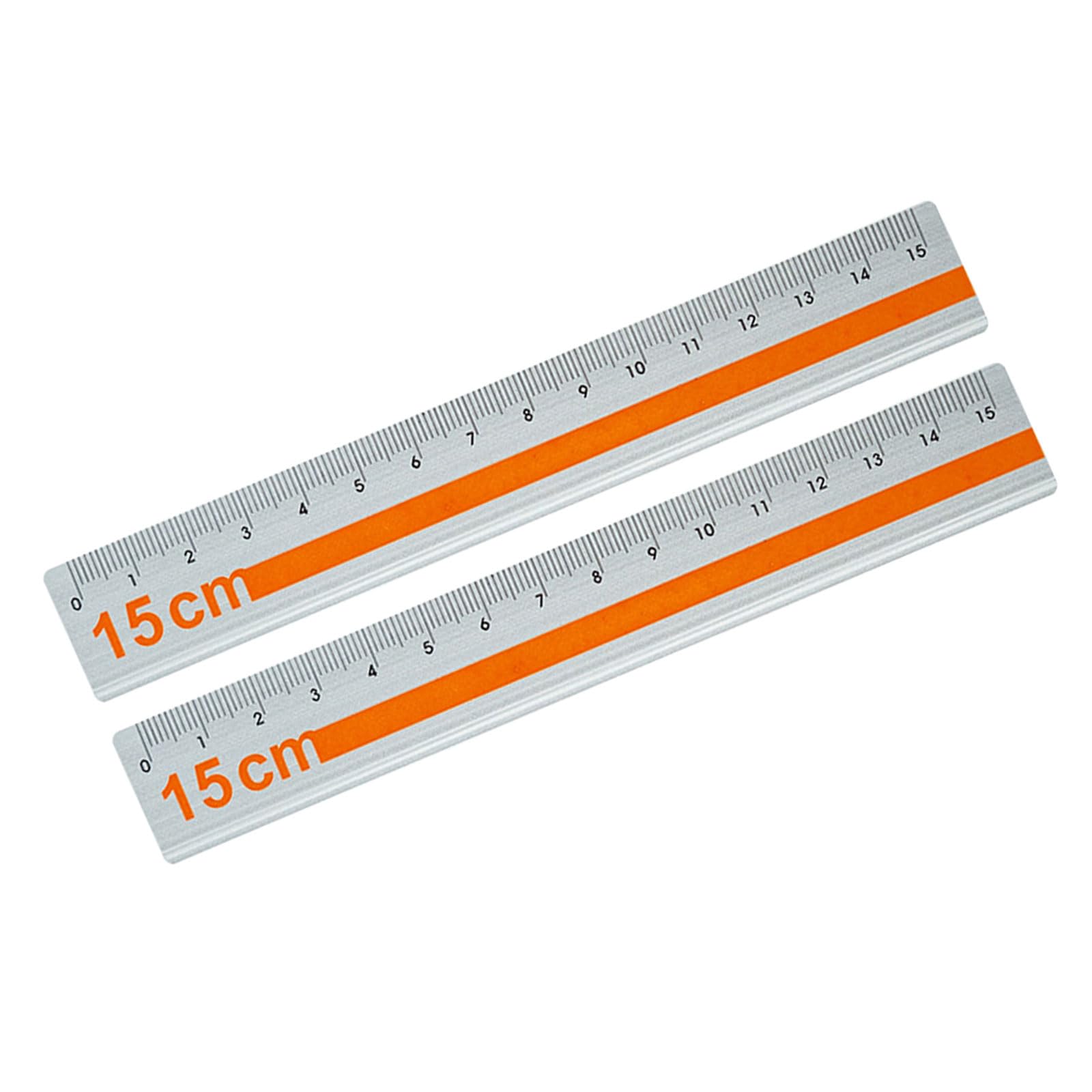 15cm Aluminum Rulers, Anti-Scratch & High-Visibility Markings for Technical Drawings, Art Lightweight Ruler