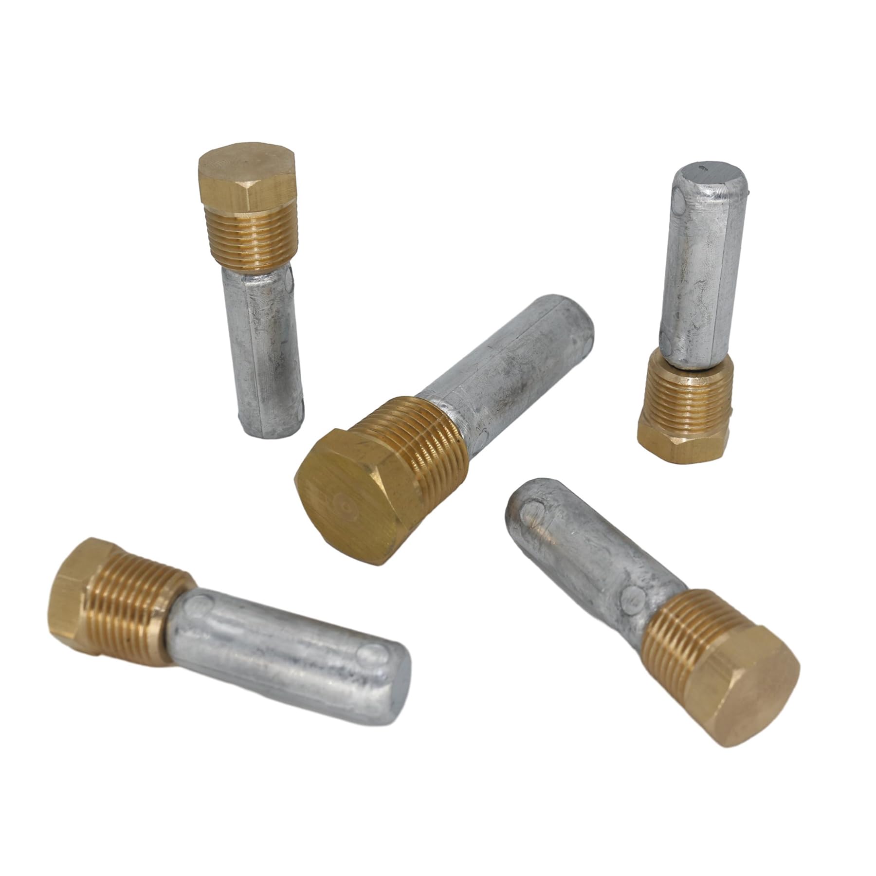 Lot de 5 anodes en zinc pour moteurs Yanmar 6LY 6LPA 6LP et certains moteurs 4LHA 119574-18790 119574-44150