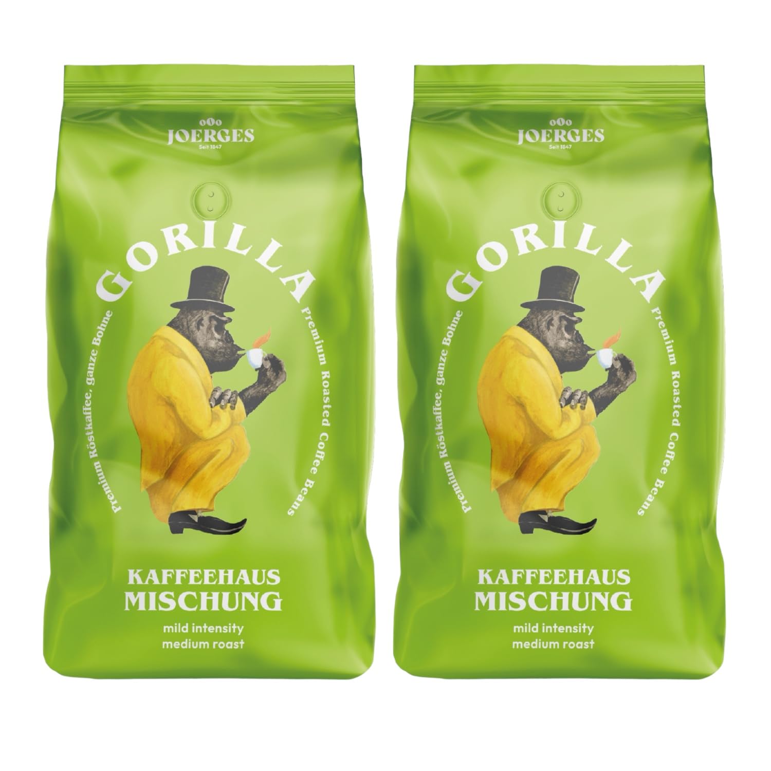 2x Gorilla Espresso 1.000g Kaffeehaus Mischung