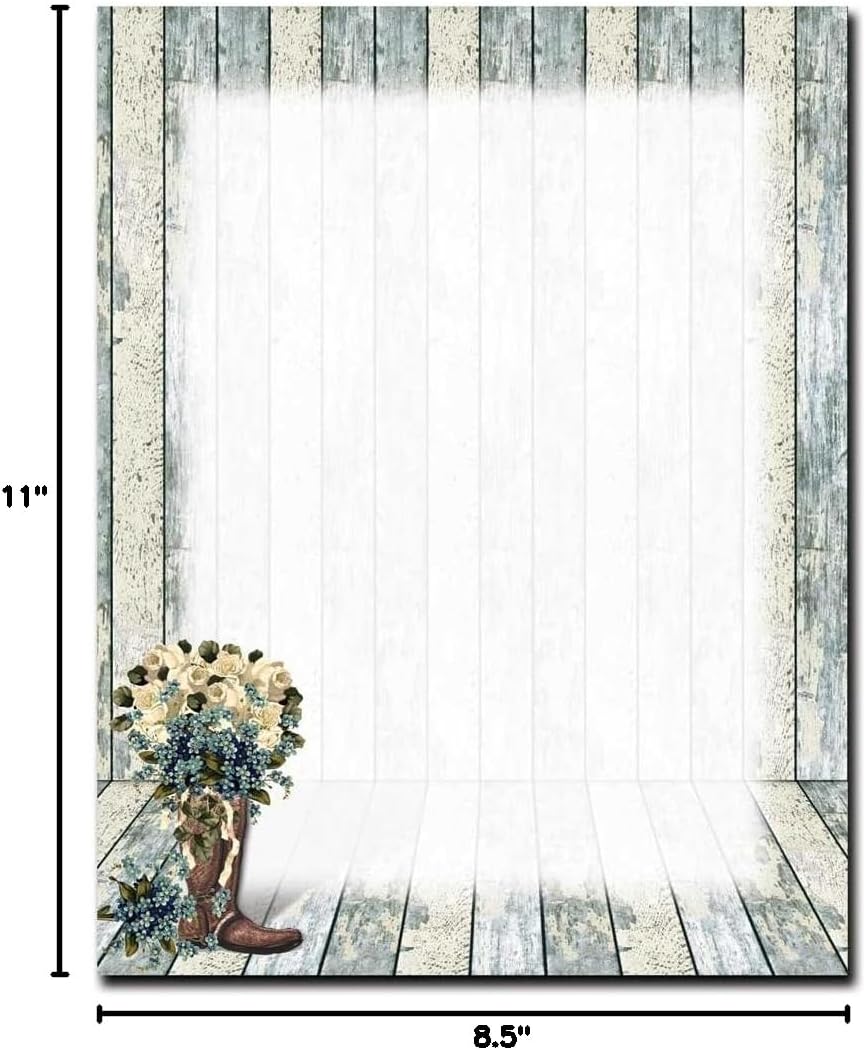 Boot Bouquet Letterhead Laser & Inkjet Printer Paper, 100 Sheets