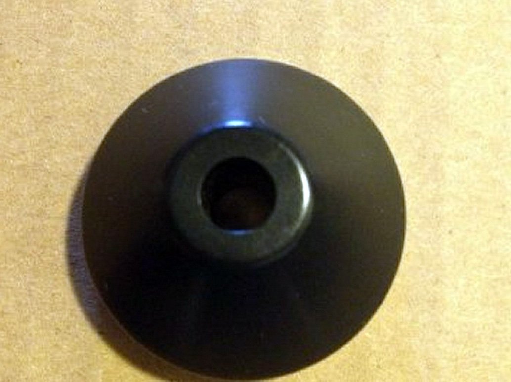 Nero plastica vinile cupola adattatore 17,8 cm 45 rpm. record vinyl Insert cone