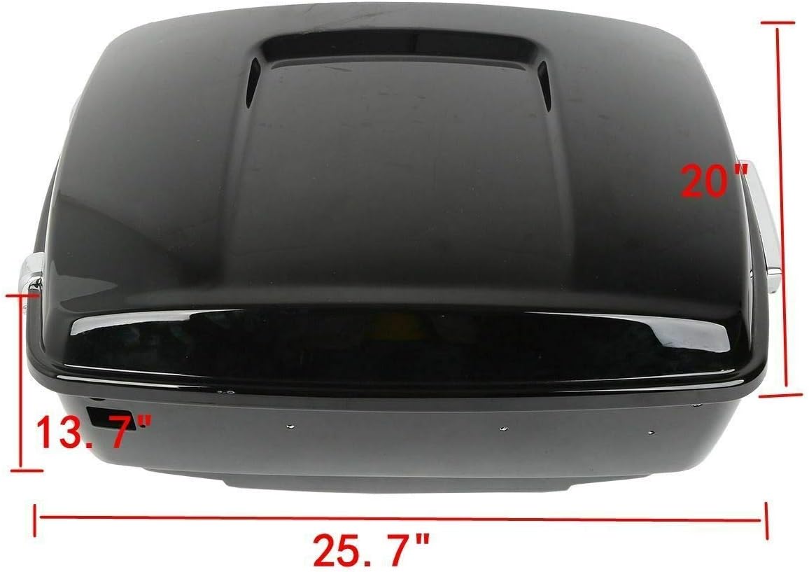 TCMT King Motorcycle Trunk Box Backrest Luggage Rack 2 Up Mount Rack Docking Speakers Fit For Harley 2014-2025 Touring CVO Road King Road Glide Street Glide Electra Glide Pack