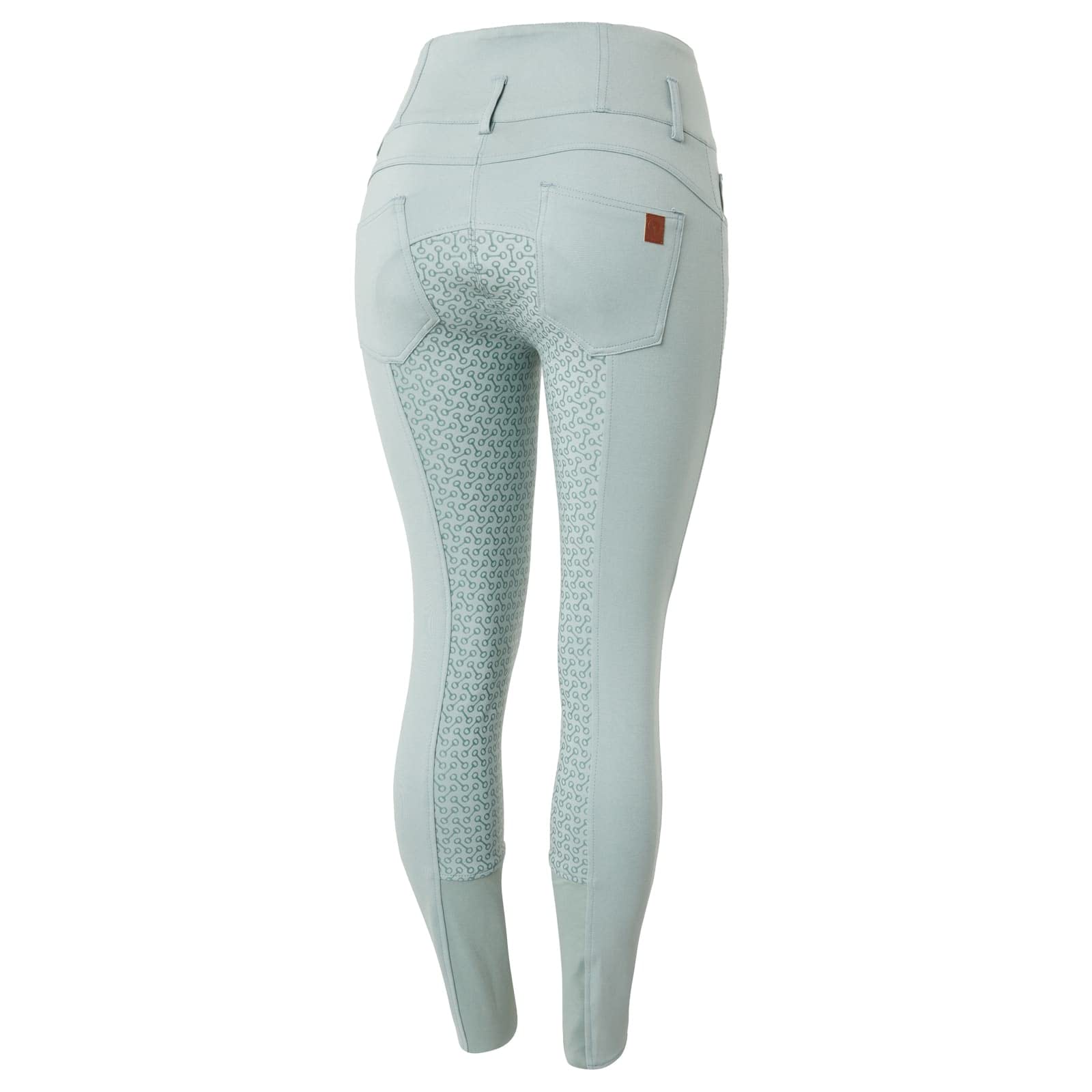 HORZE Pantalones de equitación para Mujer Tara, Cintura Alta, con Ribete Completo de Silicona y Bolsillos