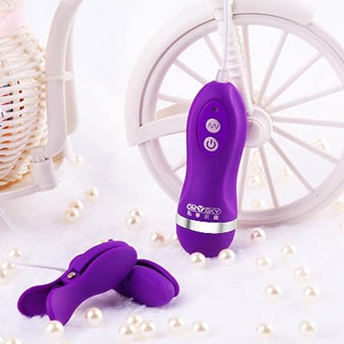 Miniatura 6 de Juego de pinzas vibratorias para pezones de pecho, juguete sexual, 10 modos, estimulador eléctrico para pezones, juguete sexual con control remoto