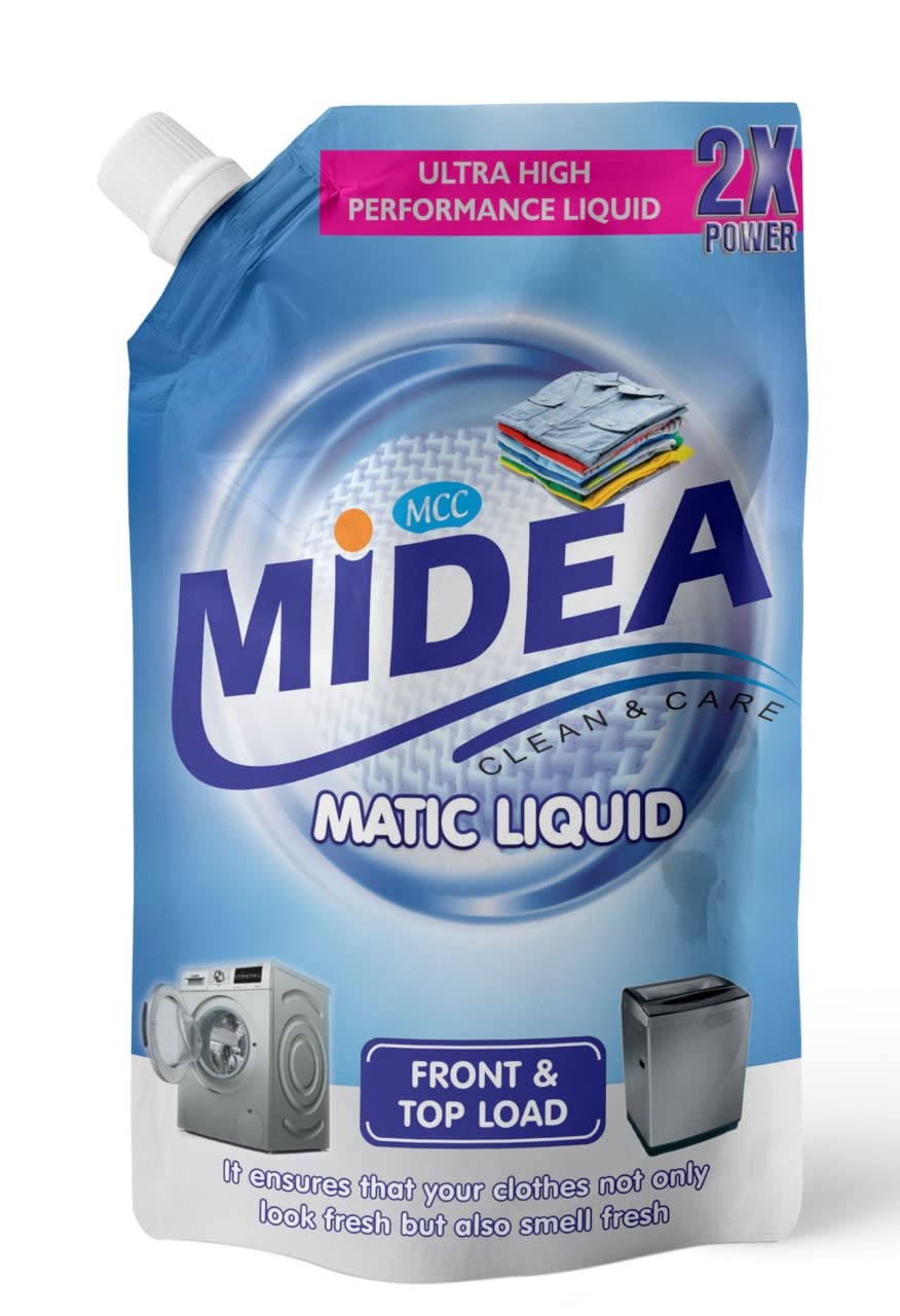 Buy MIDEA Matic Front load & Top Load Liquid Detergent Pack of 1 Ltr