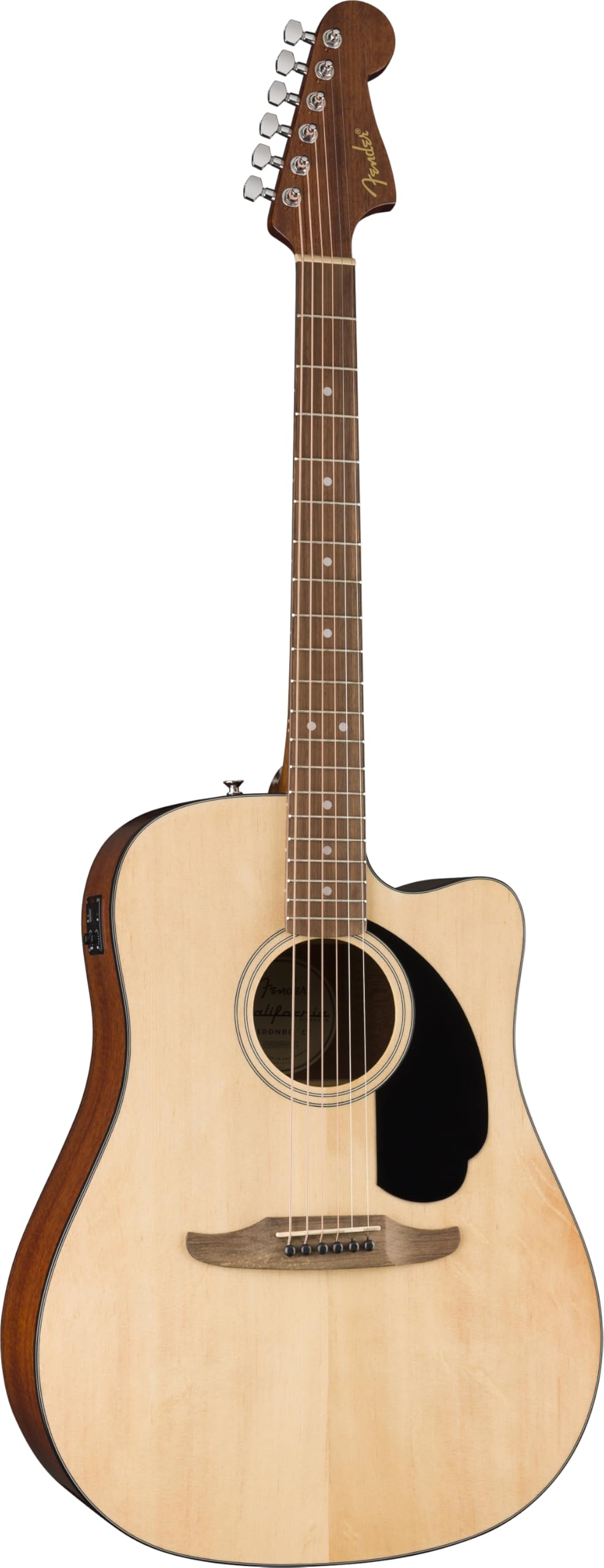 Fender California Standard Redondo CE gitara akustyczna, świerkowa góra, czarna maskownica, naturalna
