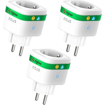NOUS A7Z ZigBee Smart Socket with Energy Monitoring, 16A, App &amp; Voice Control, Schedule &amp; Timer, Compatible with Alexa, Googl