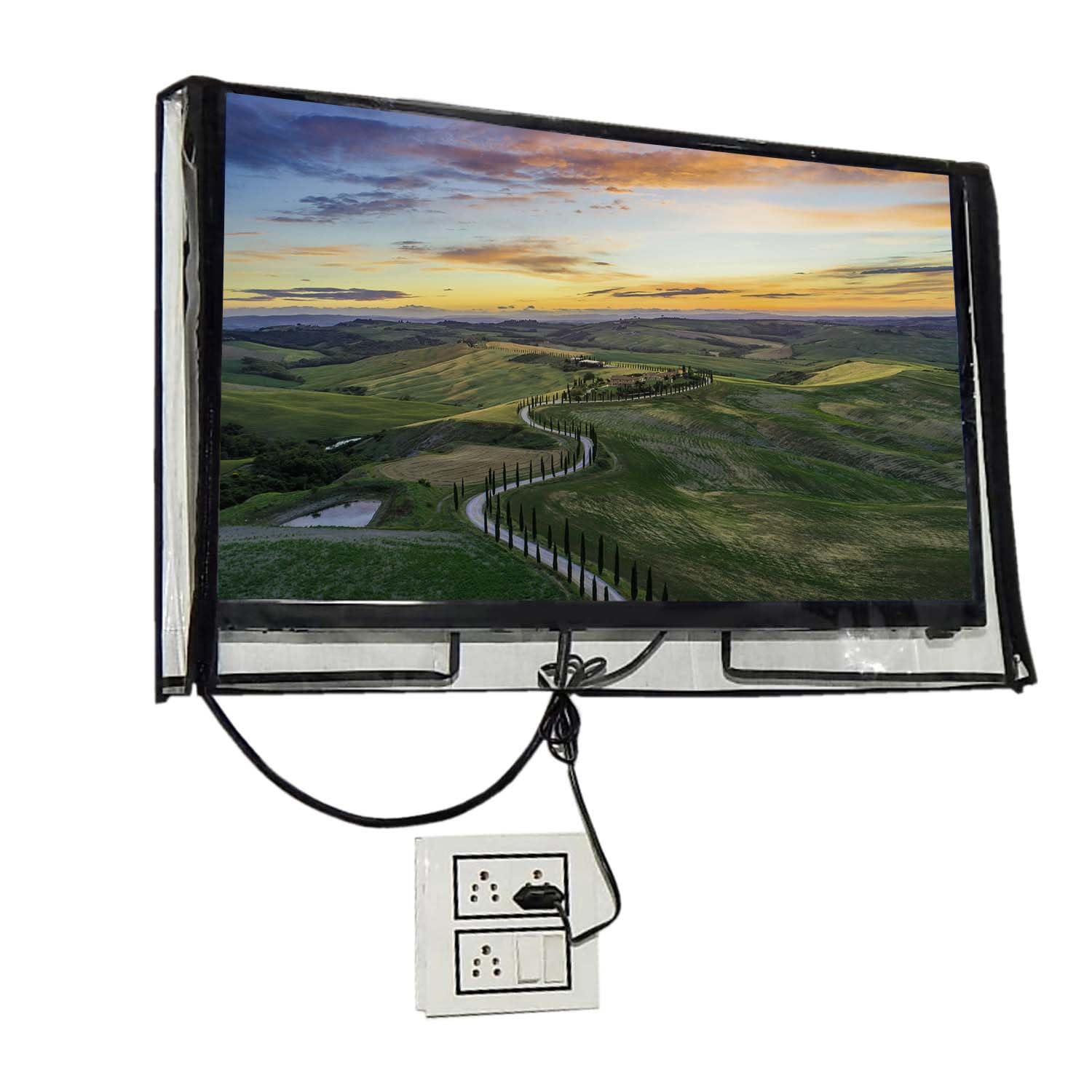 Great Fashion® 2 layer dust proof smart LED LCD TV cover for 32 inch LED/LCD TV (GF_CLEAR_LED32_BA003)-image-9