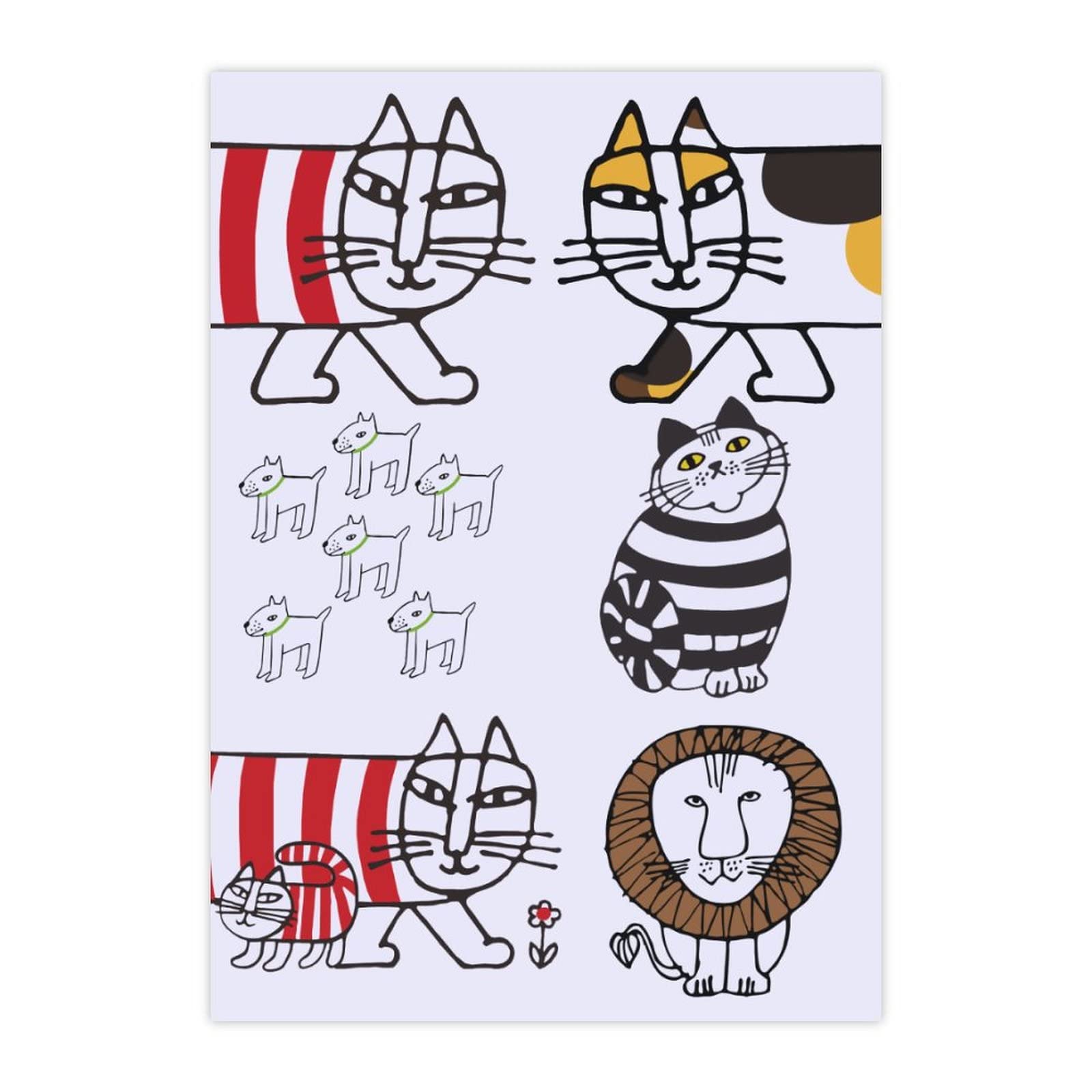 ラベラーシール巻き売り レトロアニマルセット ステッカー ラベラーシール巻き売り レトロアニマルセット ステッカー