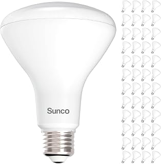 Sunco 48-Pack BR30 LED Bulbs 5000K Daylight 850 Lumens Dimmable E26 Flood Lights CRI93 Recessed Can 25K Hours UL
