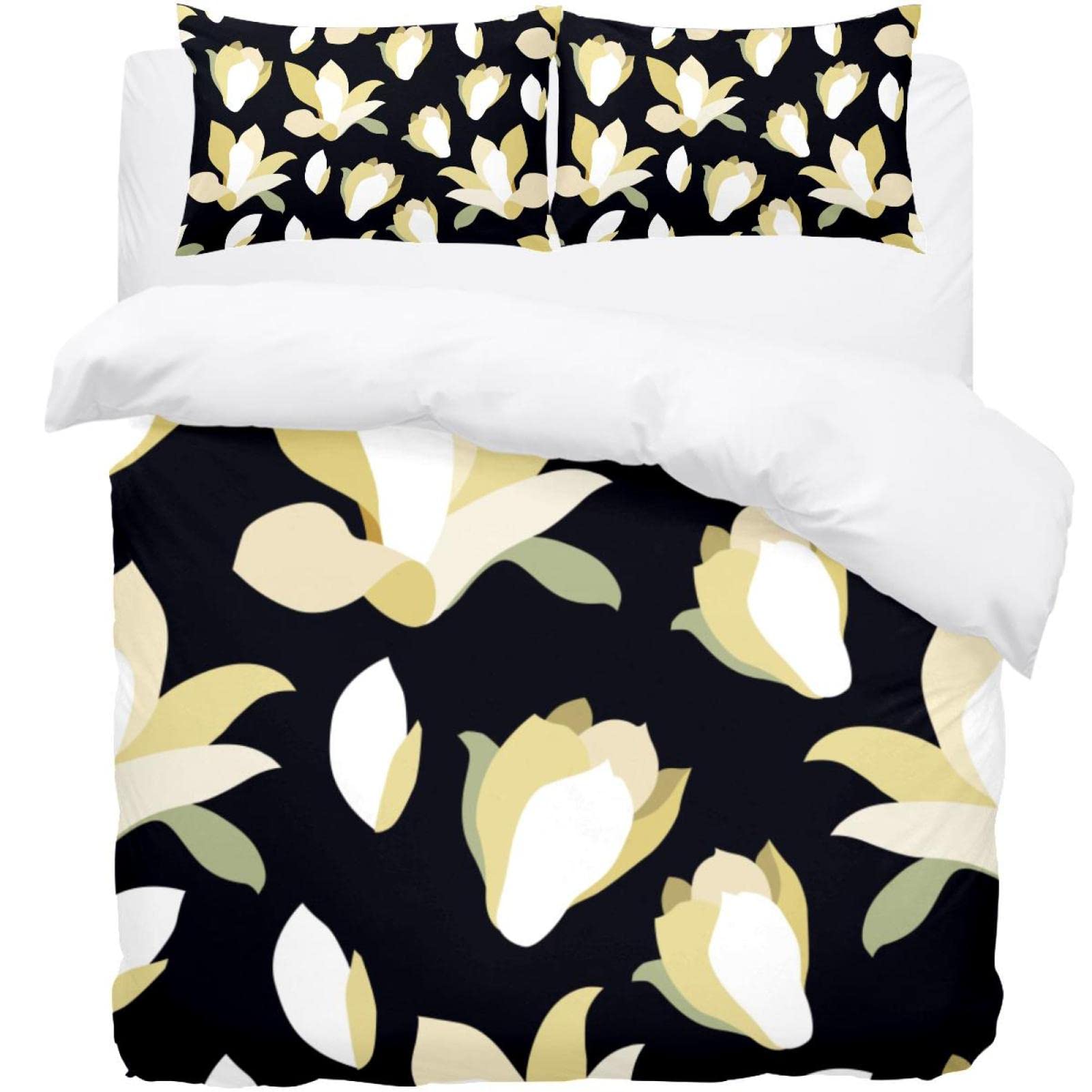 Housse de couette noire moelleuse et chaude pour une literie haut de gamme