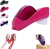 Automatic Tape Dispenser for Gift Wrapping, Handheld Tape Gun, Auto Adhesive Roll Holder and Cutter, Dispensers for Adhesive Tapes, Free 2 Roll of Christmas TapesRed