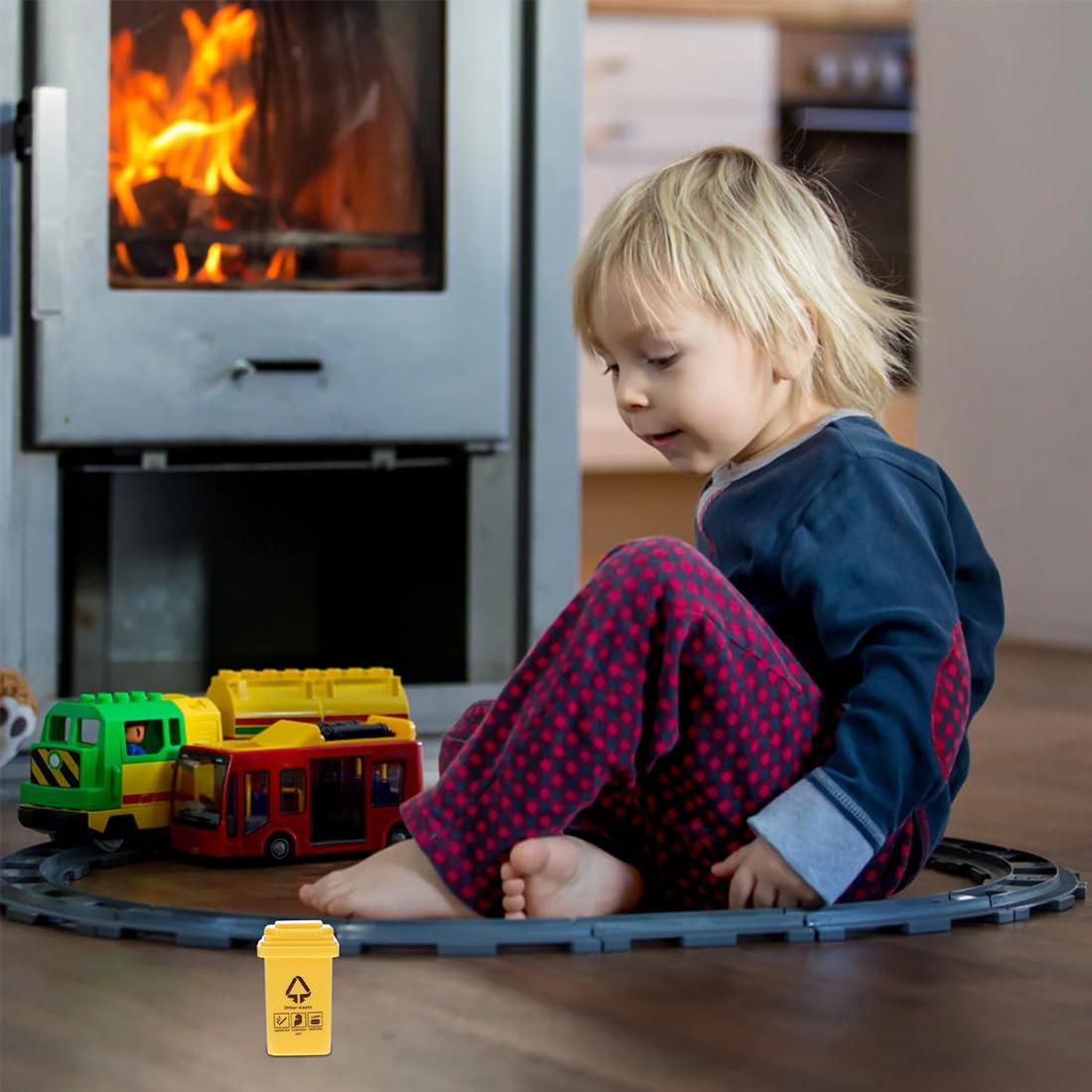 5 stuks kleine vuilnisbakken, speelgoed voor vuilniswagen, mini