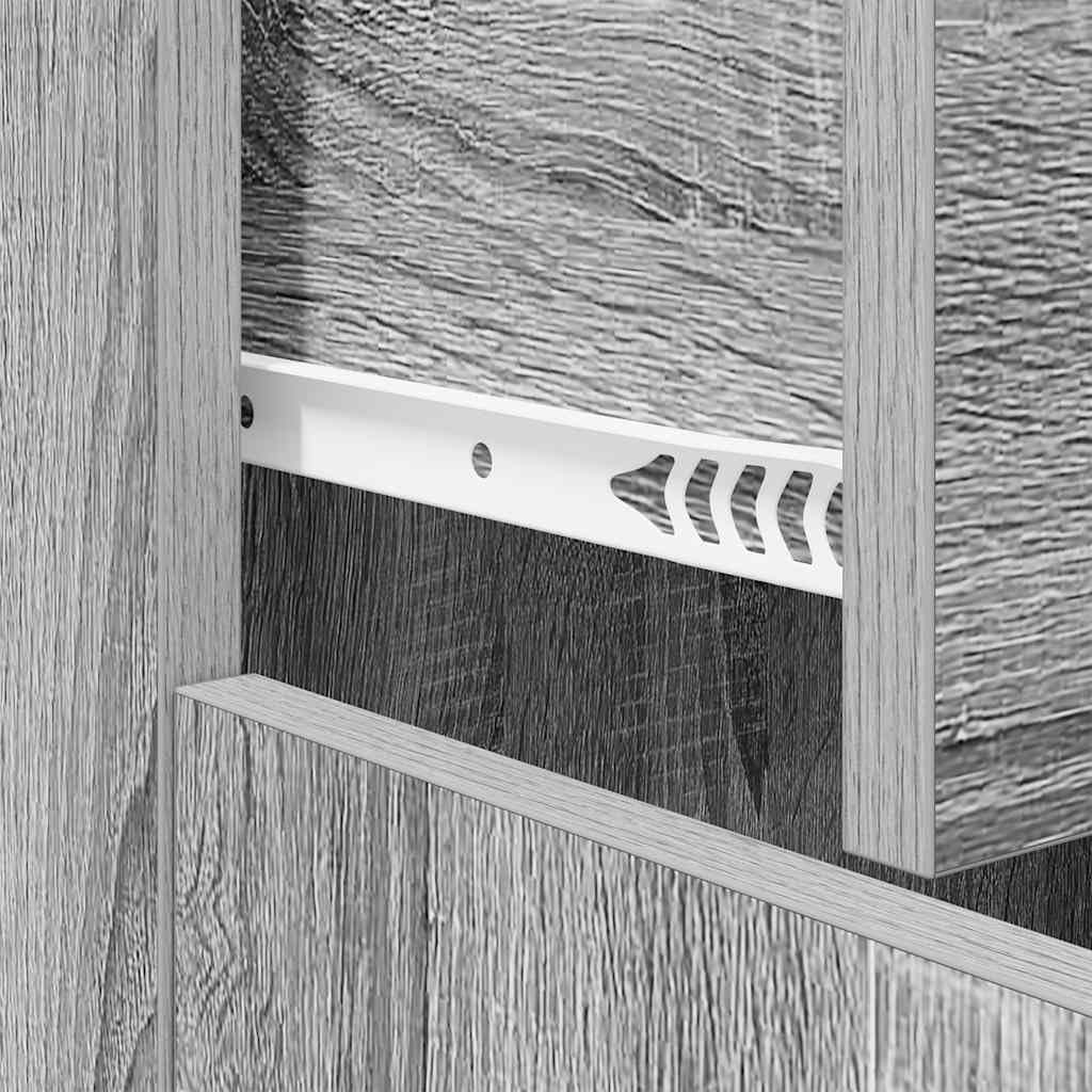 vidaXL Buffet Armoire de Rangement Organisateur de Maison Meuble de Salle de Séjour Intérieur Sonoma Gris 60x30x75 cm Bois d'Ingénierie