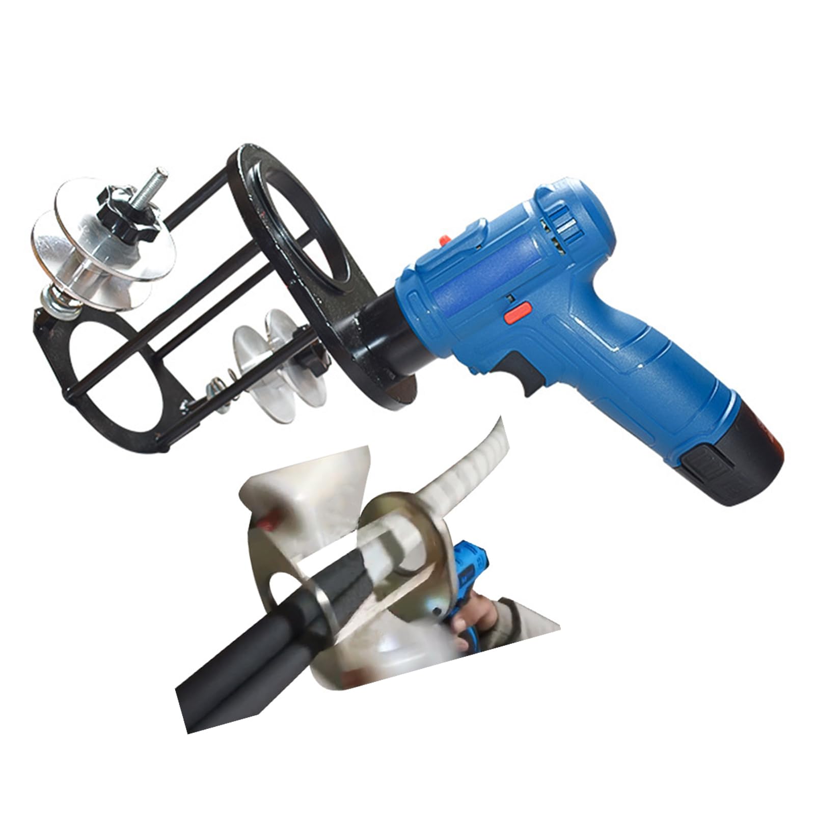 Máquina de envoltura de cinta eléctrica, herramienta de bobinado de bridas de cables, herramienta de bobinado de 7 cm para instalación de aire acondicionado, herramientas manuales