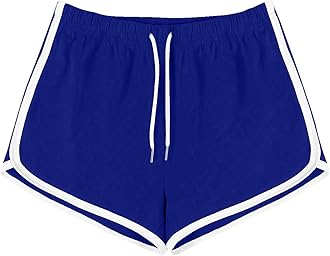 Athletic Shorts for Women Wide Leg Dolphin Hem Drawstring Elastic Waist Casual Summer Running Gym Workout Yoga Shorts