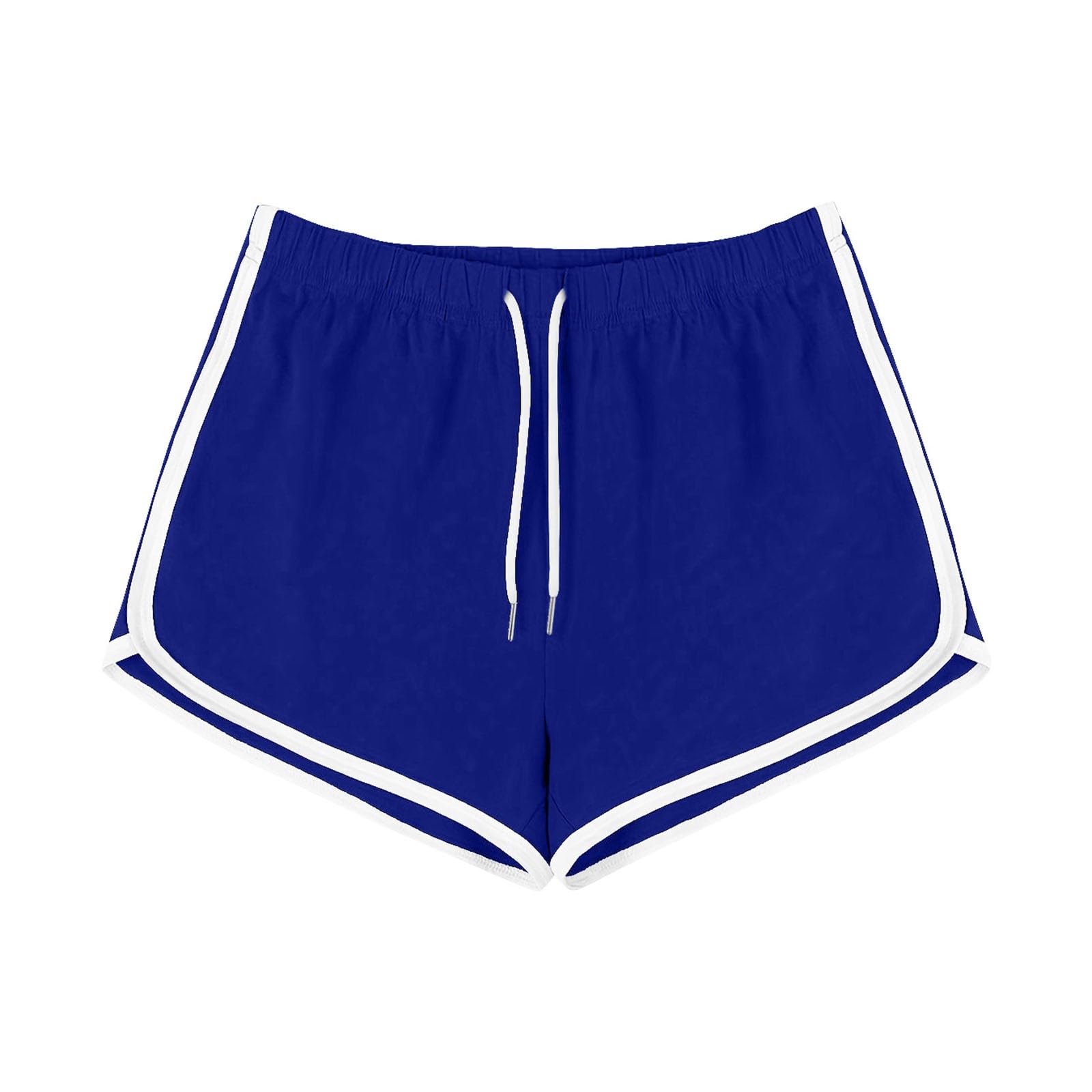 Athletic Shorts for Women Wide Leg Dolphin Hem Drawstring Elastic Waist Casual Summer Running Gym Workout Yoga Shorts