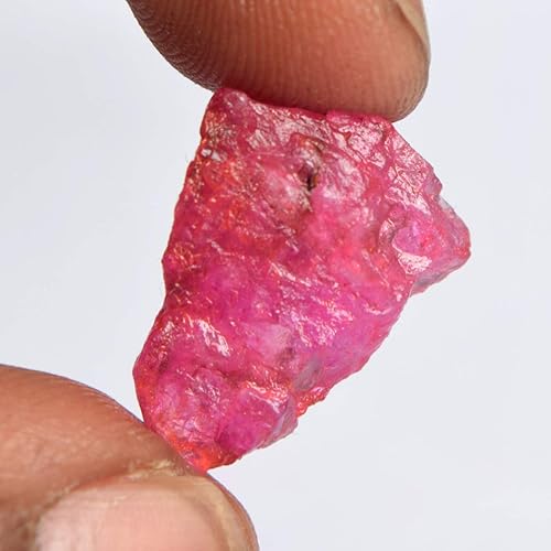 Miniatura 3 de Piedra preciosa de rubí rojo en bruto 11.00 Ct Natural Raw Raw Certified Red Ruby Stone, Gema, africano - rubí rojo