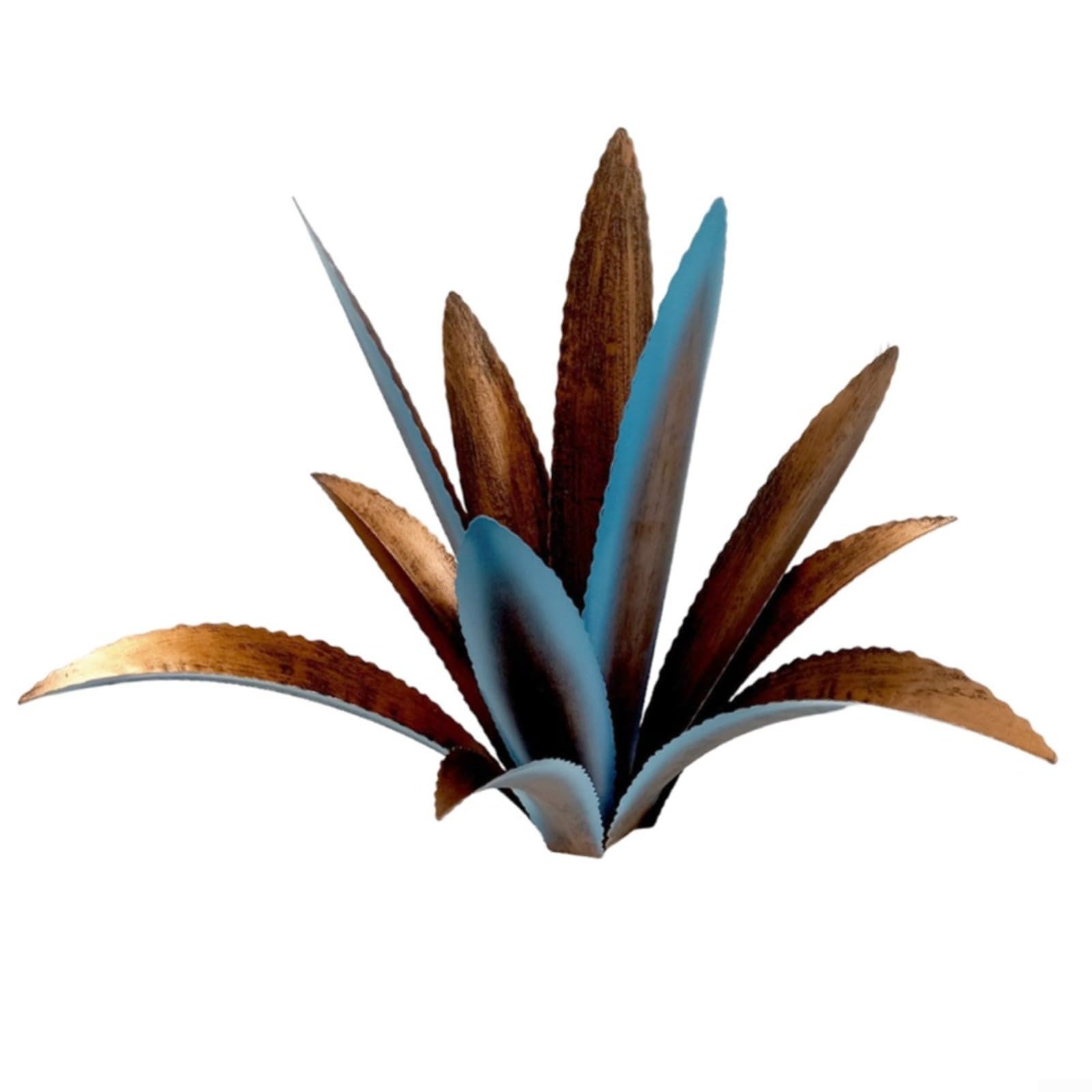 Agave en métal décoration de jardin et pelouse avec ancrages en H