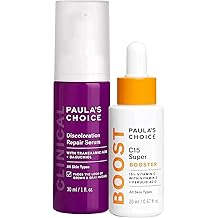 Paulas Choice CLINICAL Discoloration Repair Serum with Tranexamic Acid & BOOST C15 Booster, Concentrated 15% Vitamin C Serum, Duo for Stubborn Dark Spots, Fragrance-free, Set of 2