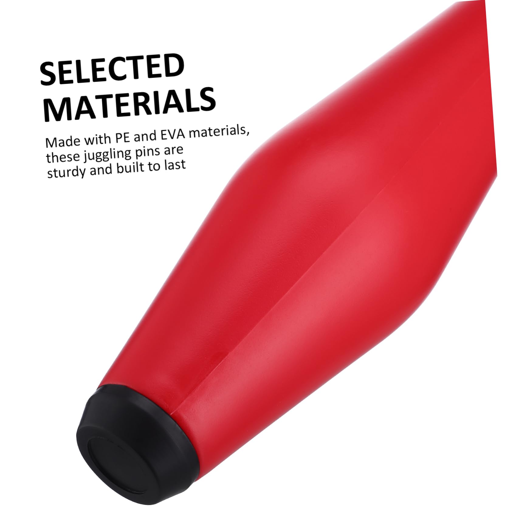 Kisangel Beginner Juggling Sticks Set 3 Pcs Red Yellow Eva Material Great for Hand-Eye Coordination Practice