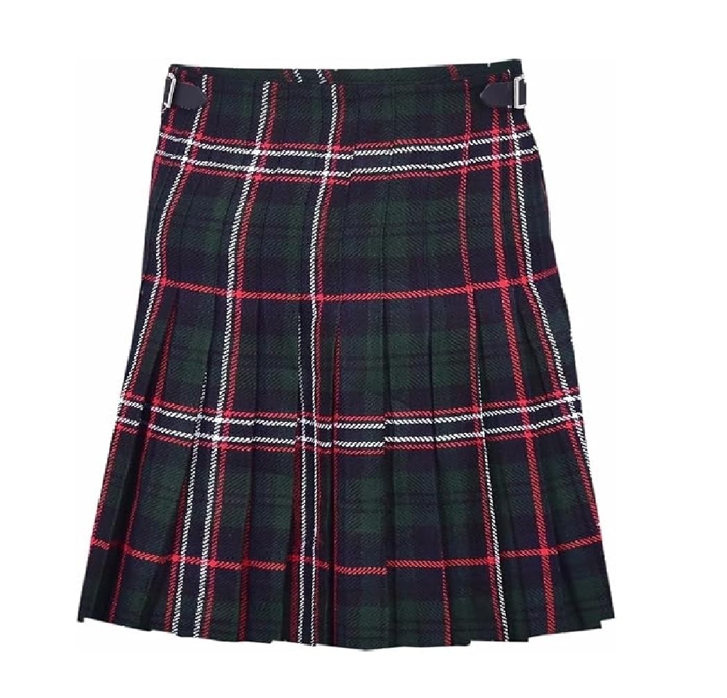Kids Scottish National Highland Scottish Kilt Dress | Traditional Pleated Tartan Outfit for Boys & Girls, Weddings, Festivals & Formal Occasions