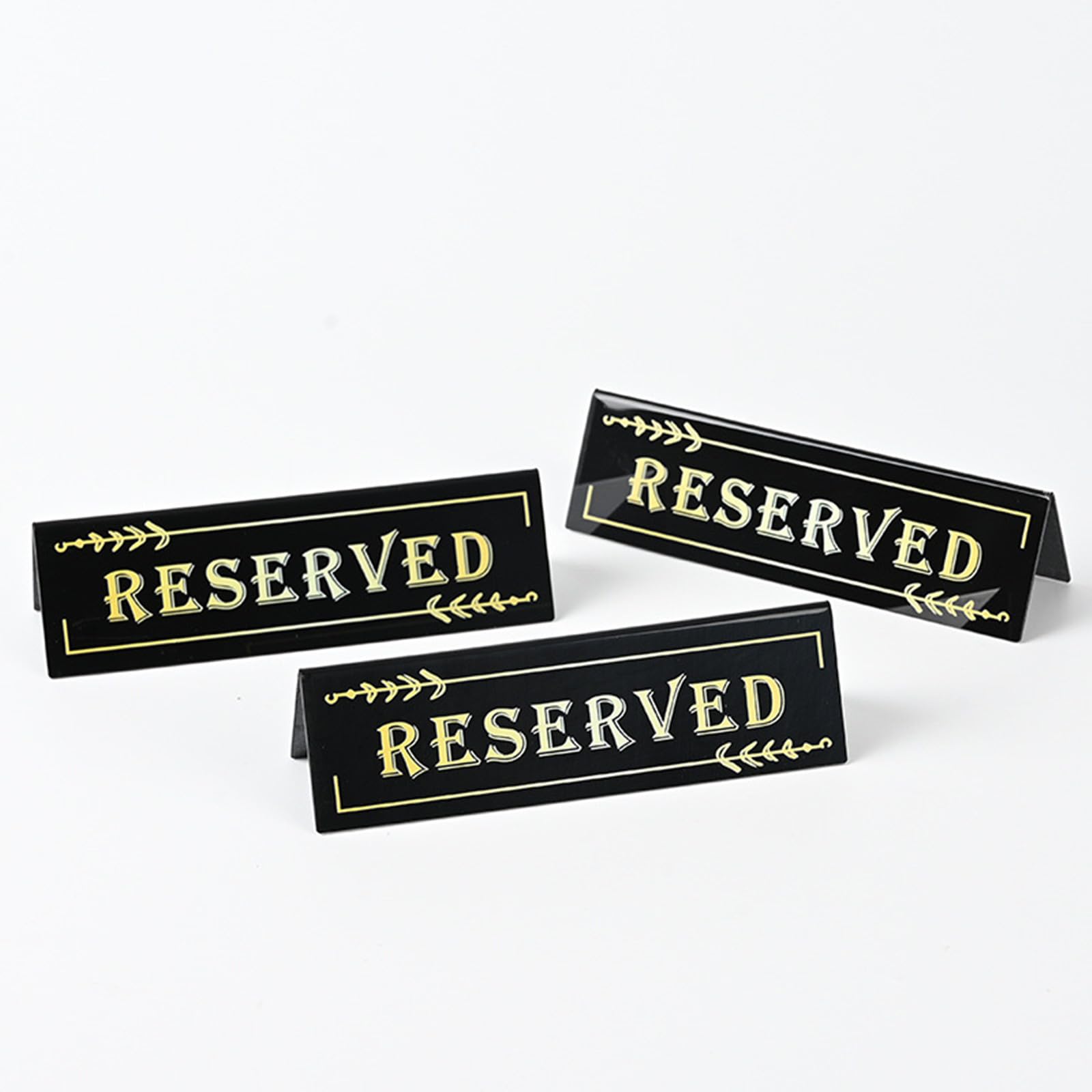 Lot de 10 panneaux réservés en acrylique pour tables, tentes, réservations d'invités, pour mariage, restaurant, affaires, bureau, réunion, fête